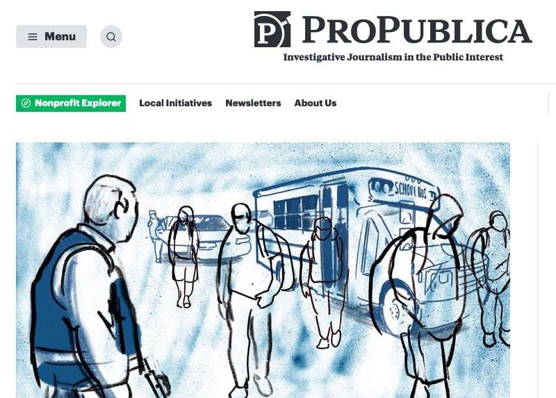 De bedste dark web-websteder, du ikke finder på Google 4 Et skærmbillede af ProPublica-hjemmesiden.