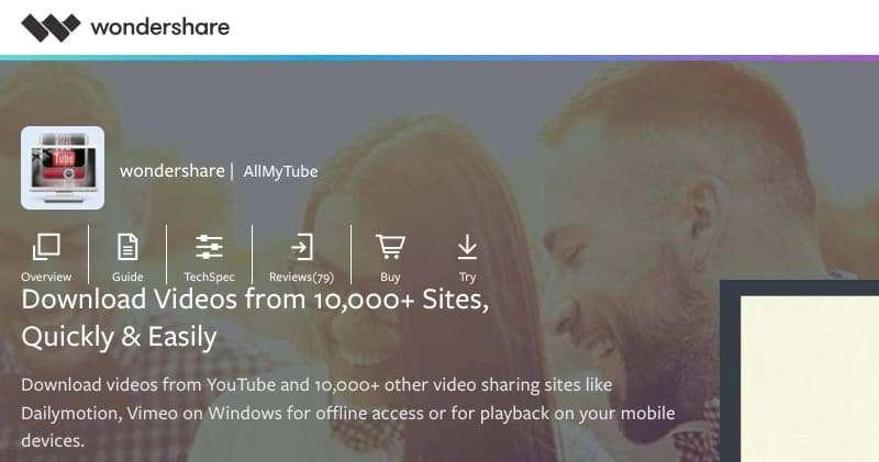Sådan downloader du enhver video fra internettet: 18 gratis metoder 16 AllMyTube screenshot