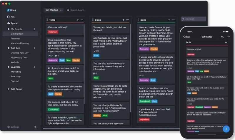 5 gratis apps til personlige opgavetavler, der gør det muligt at visualisere dine to-do-lister 6 Brisqi