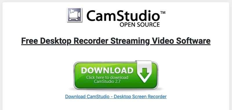 Sådan downloader du enhver video fra internettet: 18 gratis metoder 18 CamStudio screenshot