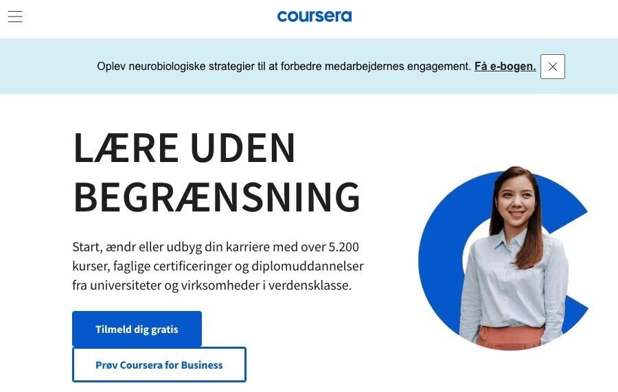 Coursera - Websted