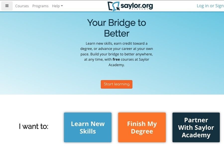 Saylor Academy - websted