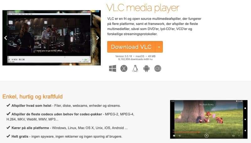 Sådan downloader du enhver video fra internettet: 18 gratis metoder 11 VLC Media Player screenshot