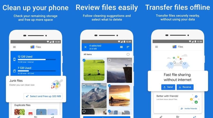 4 Android Cleaner-apps, der virkelig rydder op på din enhed 1 Files App