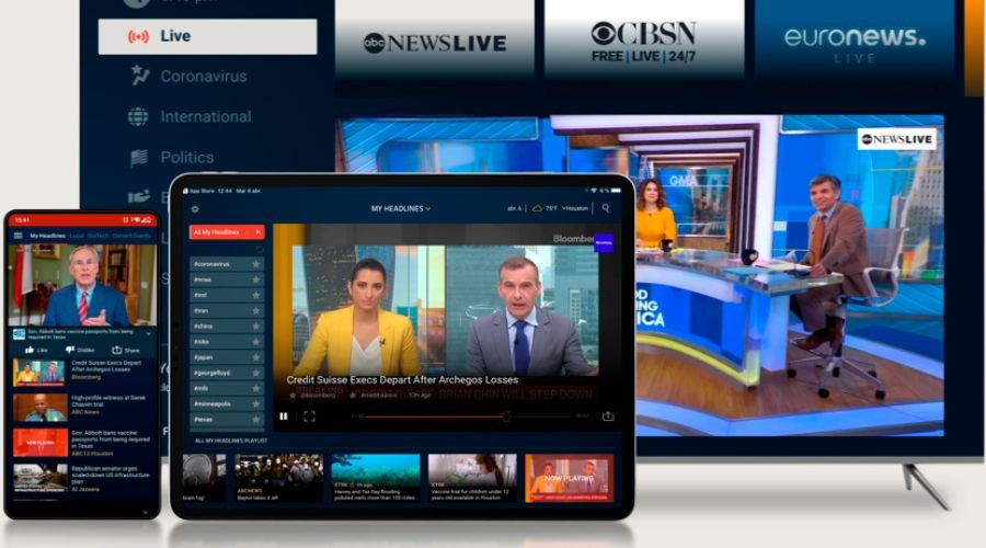 Haystack News på Android TV