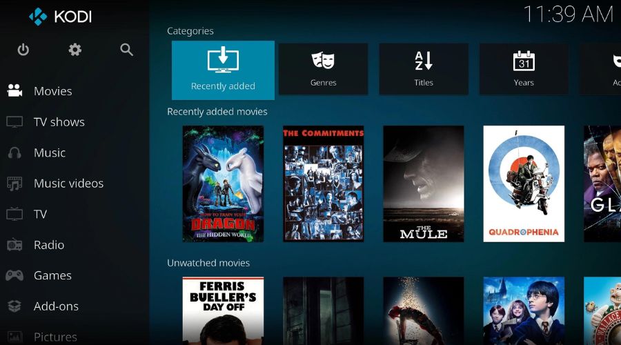 Kodi på Android TV
