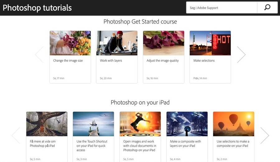 10 gratis websteder, der gør dig til en Photoshop Ninja 9 Photoshop Tutorials by Adobe