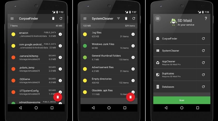 4 Android Cleaner-apps, der virkelig rydder op på din enhed 3 SD Maid Android App