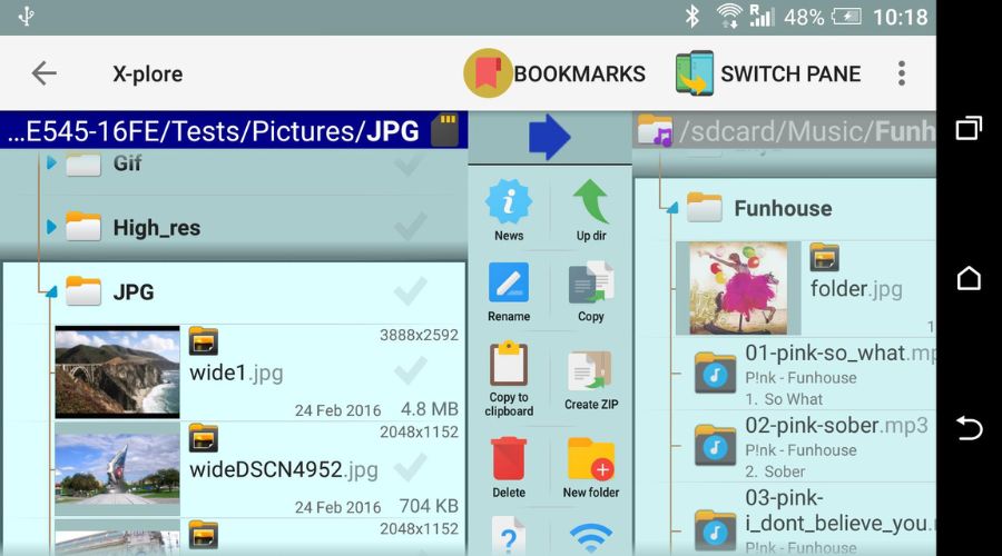 X-plore File Manager på Android TV