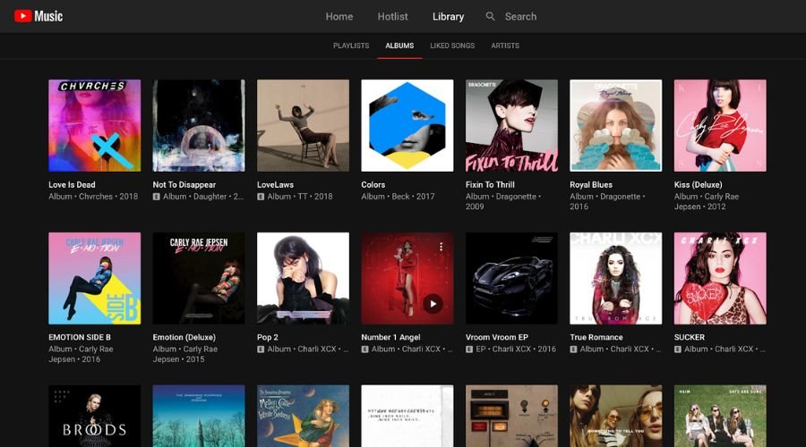 Youtube Musik website