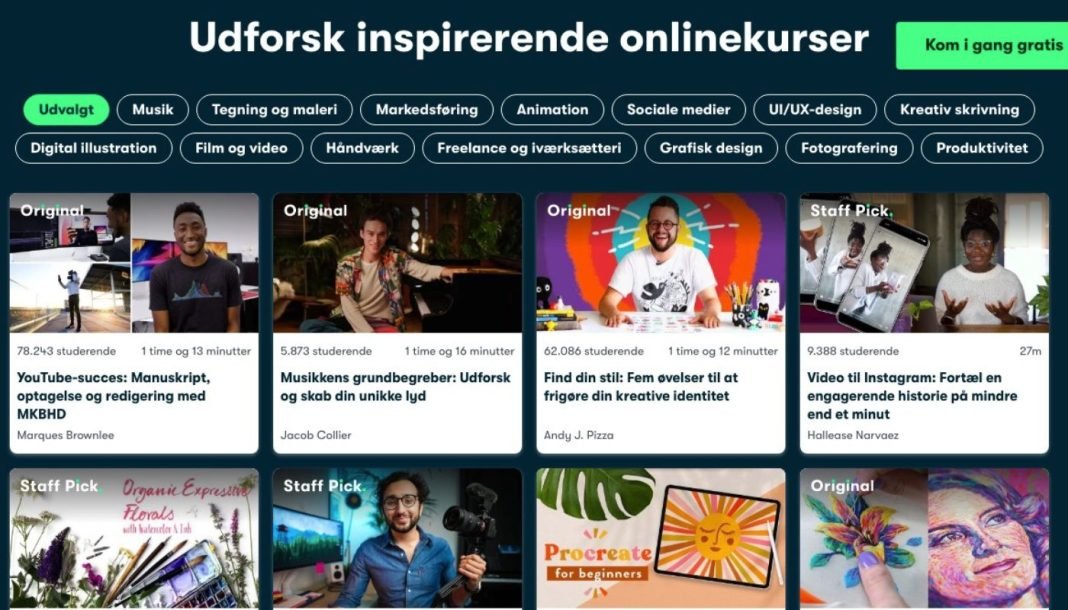 Brug Skillshare til at lære hjemmefra