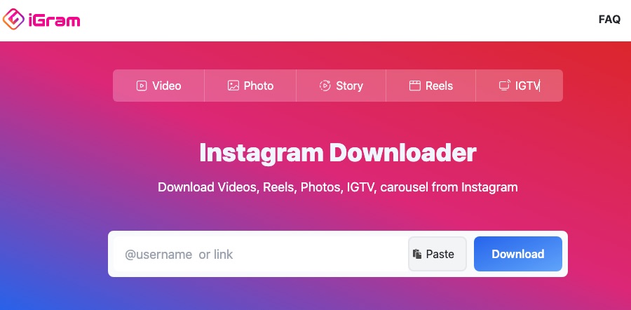 Sådan downloader du enhver video fra internettet: 18 gratis metoder 3 iGram screenshot