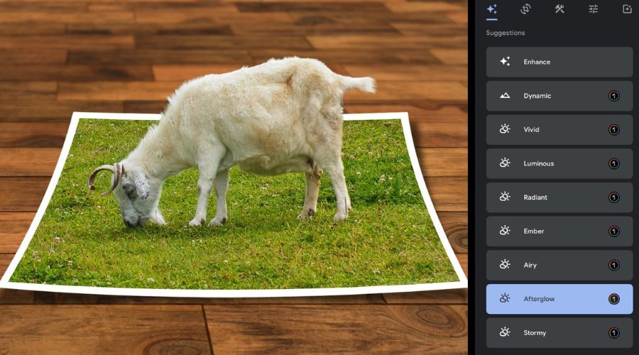 De 8 bedste gratis online AI-fotoredigeringsprogrammer 6 Google Photos Editor - brugerflade.