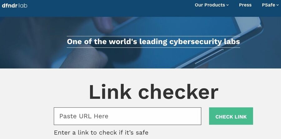 8 effektive sider, der lader dig tjekke, om et link er sikkert 5 Skærmbillede af psafe.com hovedsiden