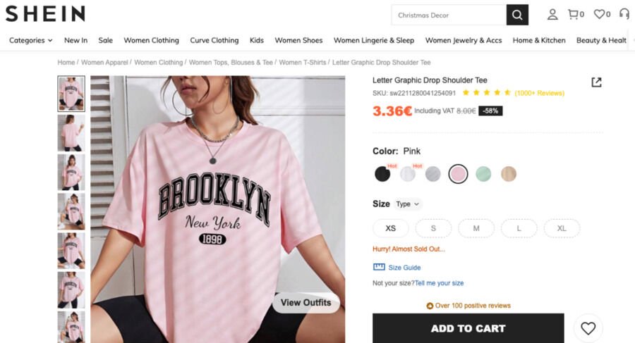 Er Shein legitim og sikker at handle hos? 2 T-shirt til kvinder - Shein Produktkort