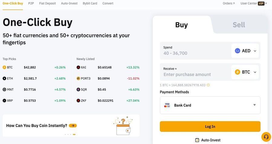 De 10 bedste kryptobørser med de laveste gebyrer 6 Et skærmbillede af bybit.com hjemmesiden