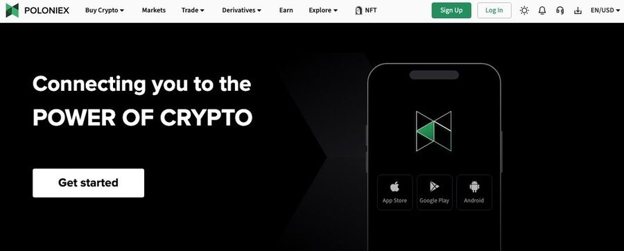 De 10 bedste kryptobørser med de laveste gebyrer 1 Et skærmbillede af poloniex hjemmesiden