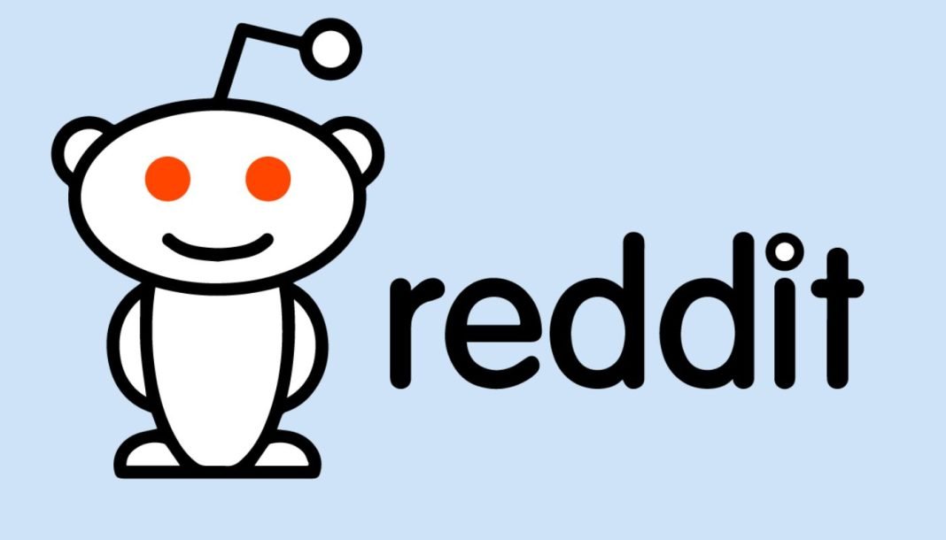 Reddit-logo på en lyseblå baggrund