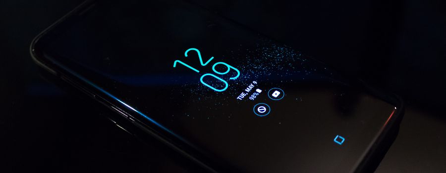 Home skærm på en android smartphone