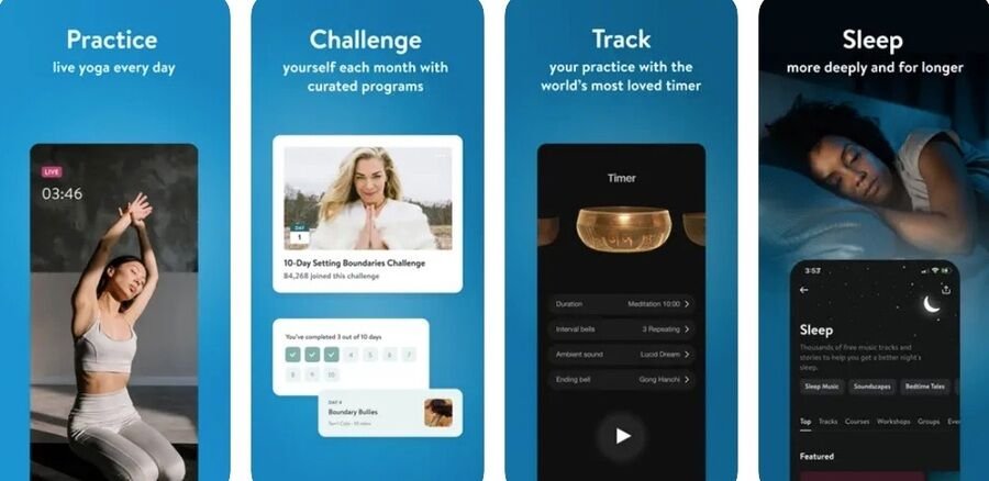 De 7 bedste gratis søvn-apps, der hjælper dig med at falde i søvn 2 Skærmbillede af Insight Timer-appen