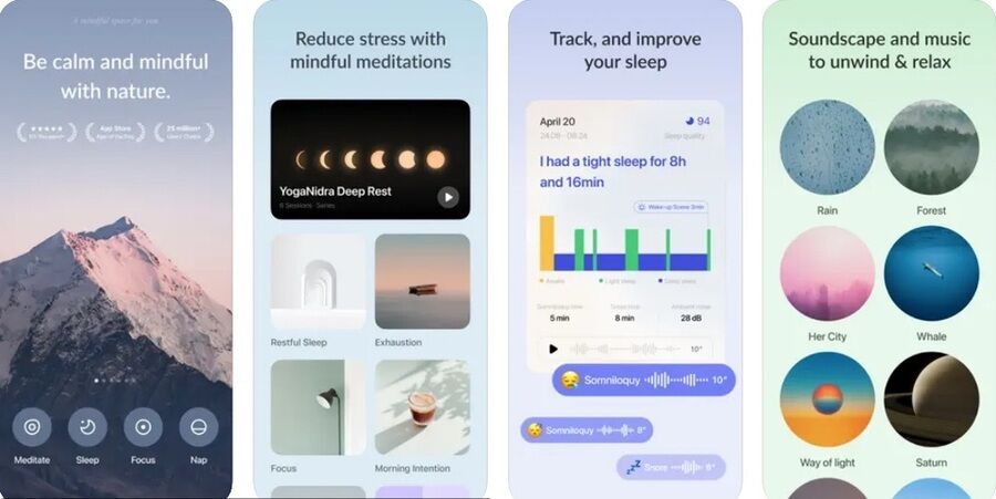 De 7 bedste gratis søvn-apps, der hjælper dig med at falde i søvn 3 Skærmbillede af Tide-appen