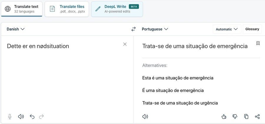 De 11 bedste online oversættere, du kan bruge i den virkelige verden 5 Skærmbillede af Deepl hjemmeside