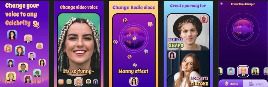 Skærmbilleder af Prank Voice Changer-appen