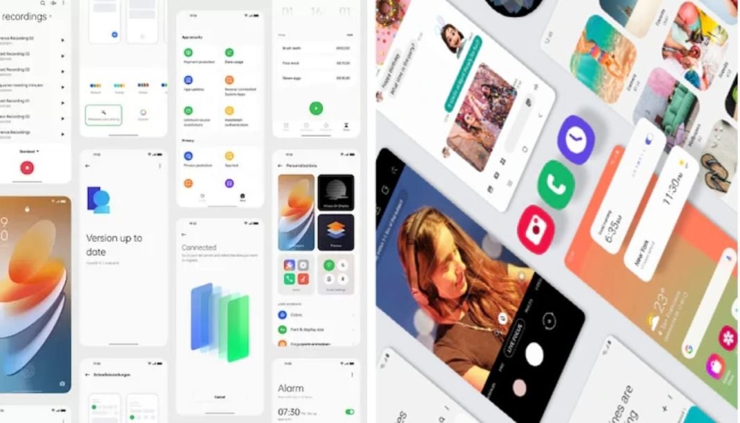 skins-android Collage af Android-skins