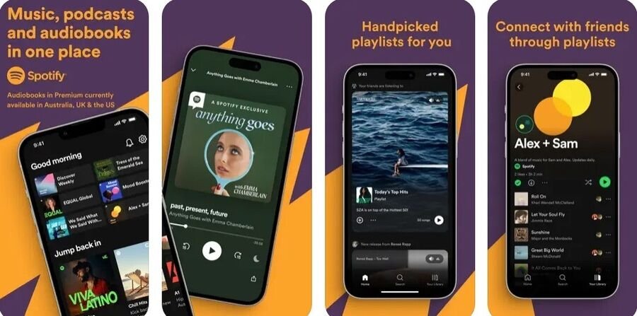 8 gratis apps, du kan bruge til at lytte til dine yndlingspodcasts 1 Skærmbilleder af Spotify-programmet i App Store