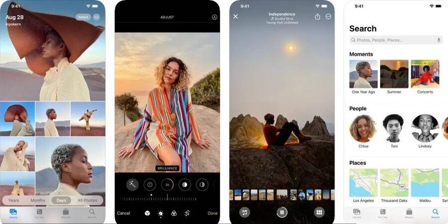De 9 bedste gratis fotoredigeringsapps til Android og iPhone 5 Skærmbilleder af Apple-fotos-appen