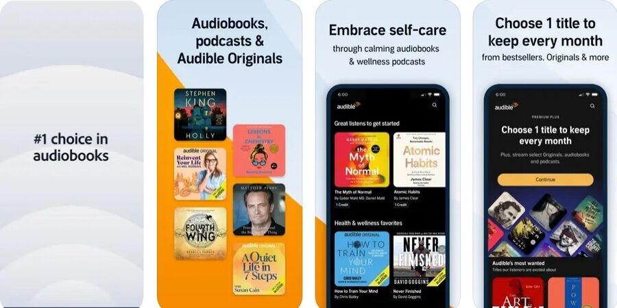 8 gratis apps, du kan bruge til at lytte til dine yndlingspodcasts 5 Skærmbilleder af Audible-programmet