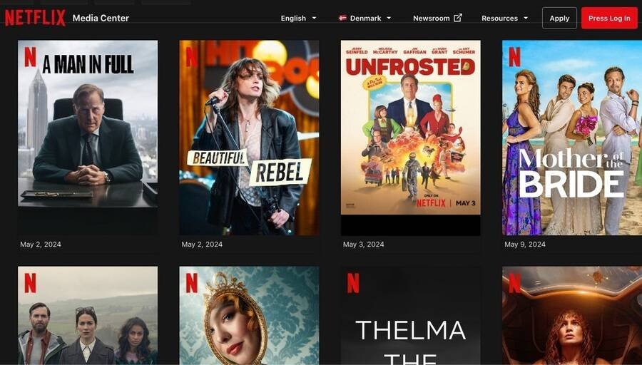 De bedste streamingtjenester til 4K-indhold 1 Skærmbillede af Netflix' Media Center websiden