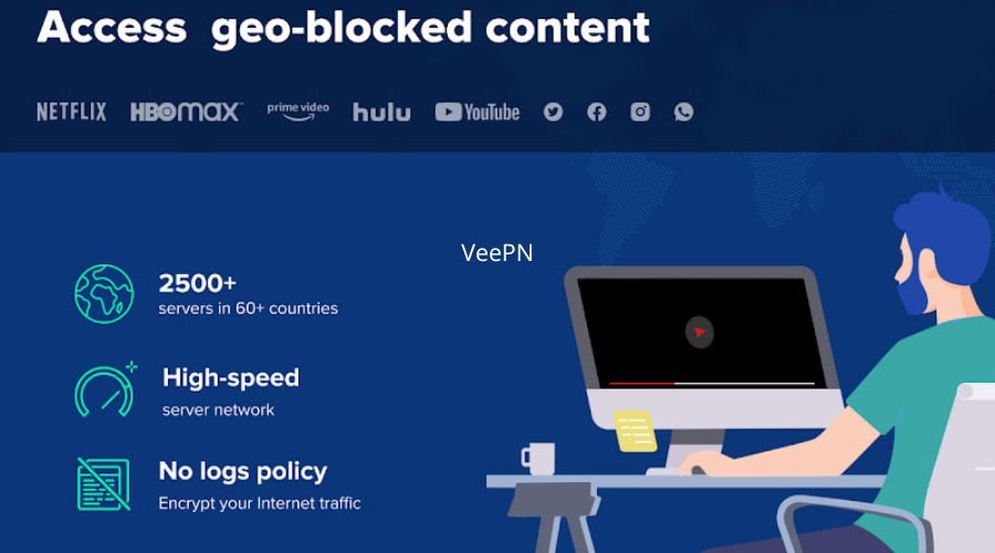 De 10 bedste gratis VPN-udvidelser til Google Chrome 5 Skærmbillede af VeePN-plugin fra Chrome Webshop