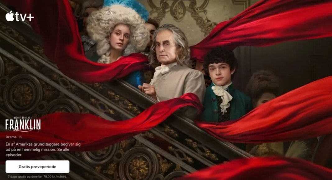Skærmbillede af Apple TV+ hjemmesiden