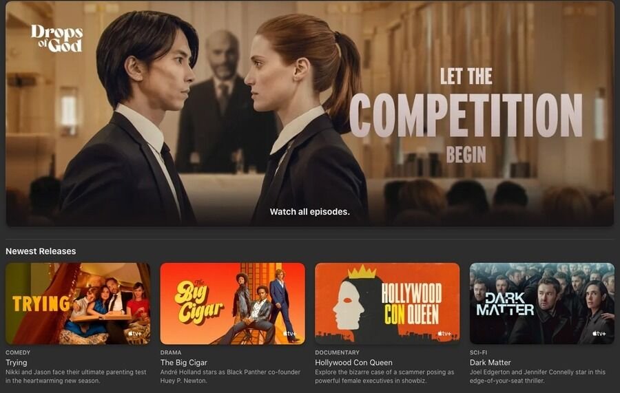 Apple TV+ skærmbillede