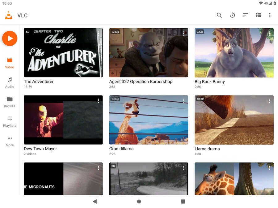 De 6 bedste apps, som enhver Smart TV-ejer bør installere 4 Skærmbillede af VLC-applikationen til Android TV