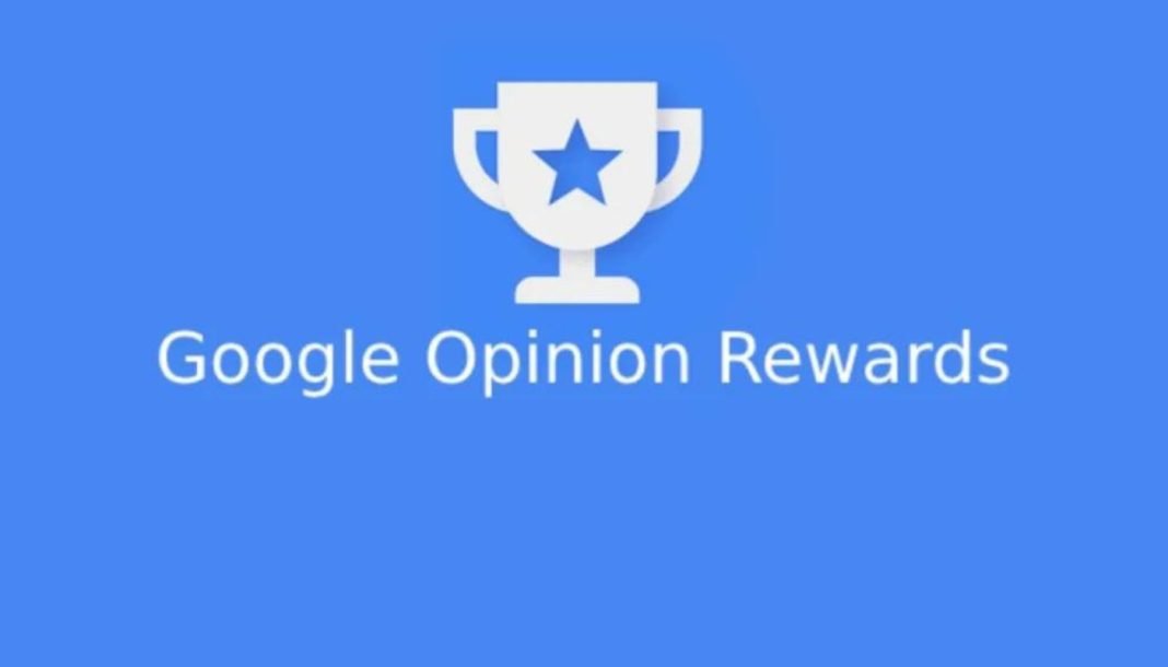 Google Opinion Rewards-logo på blå baggrund