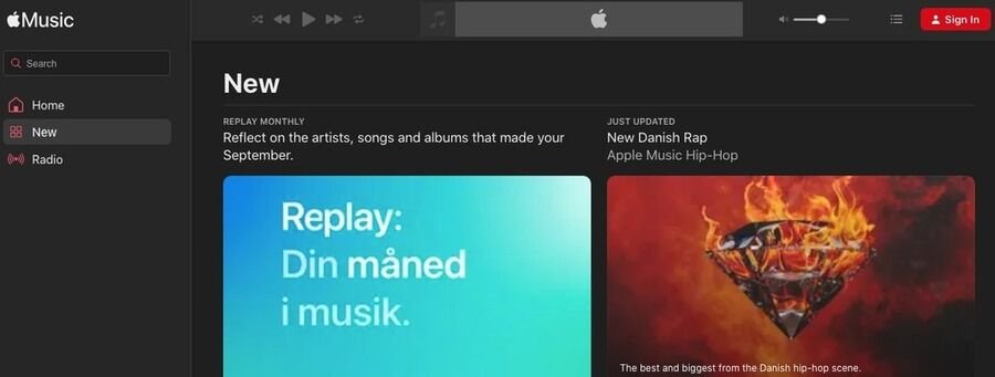 13 fremragende streamingtjenester med gratis prøveperioder 7 Skærmbillede af Apple Music hjemmeside.