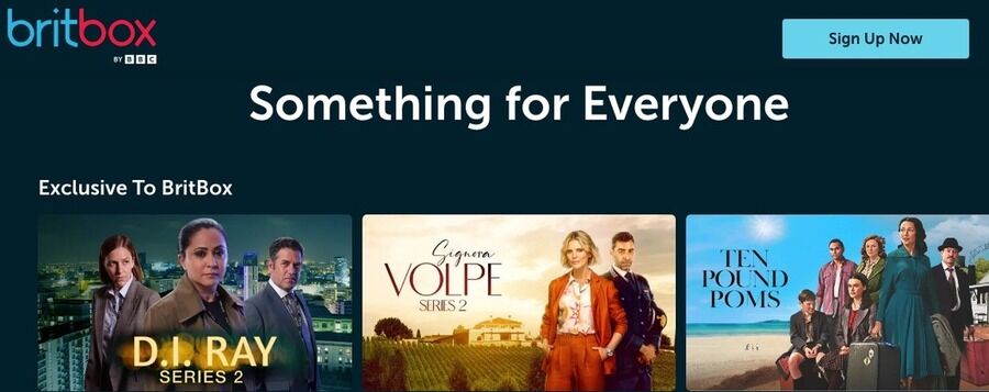 6 niche-streamingtjenester, der tilbyder mere fokuseret indhold end Netflix 1 Skærmbillede af britbox hjemmeside