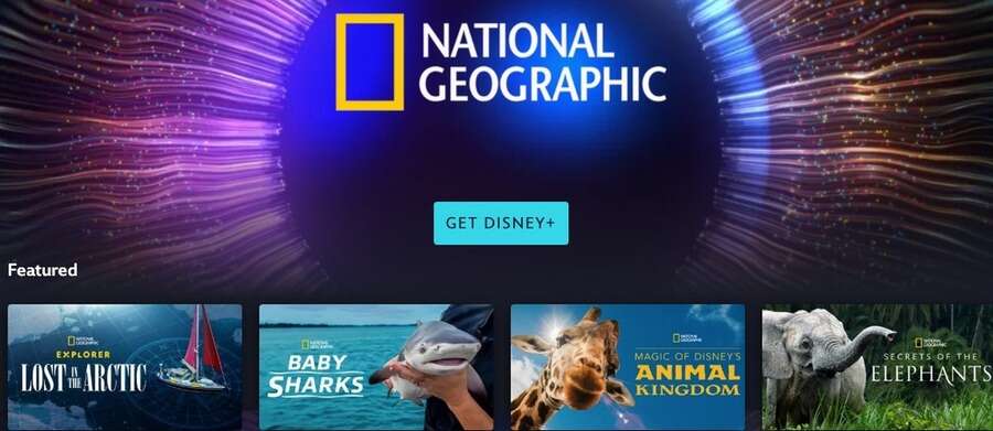 De 10 bedste streamingtjenester til dokumentarfilm 3 Skærmbillede af Disney+ hjemmeside.