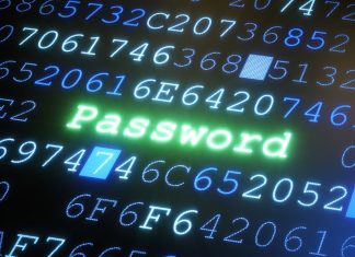 Hvorfor du bør bruge en adgangskodeadministrator, og hvordan du kommer i gang Abstrakt billede af digital kode på en skærm med ordet "Password" tydeligt markeret i grønt.