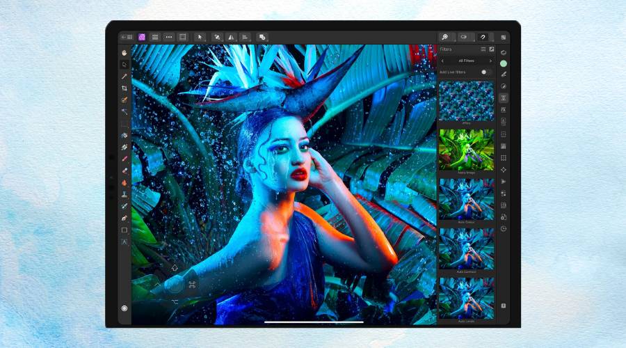 Skærmbillede af Affinity Photo 2-appen.