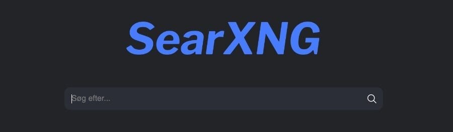 Skærmbillede af SearXNG-onion-siden.